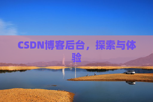 CSDN博客后台，探索与体验
